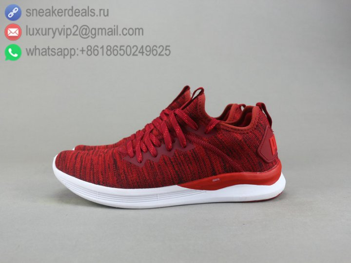 Puma IGNITE FLASH EVOKNIT EP WNS Unisex Running Shoes Red Size 36-44